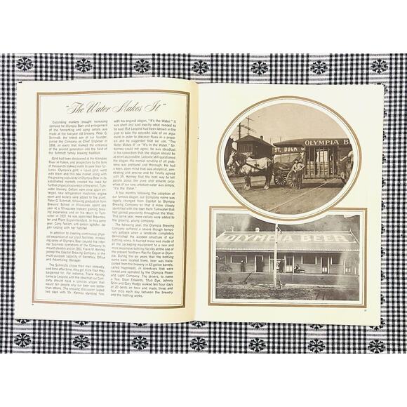 Olympia Brewery 75th Anniversary Booklet 1971 Yesteryears Tumwater History 13B - Picture 3 of 5